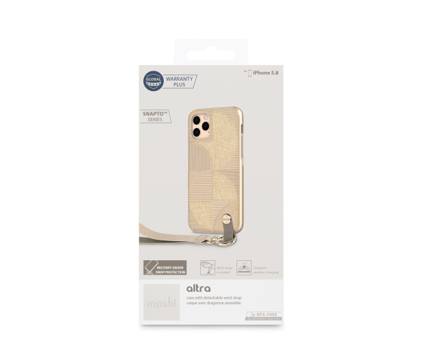 Etui Altra z odpinaną smyczką do iPhone 11 Pro beżowe - 1383270 - zdjęcie 6